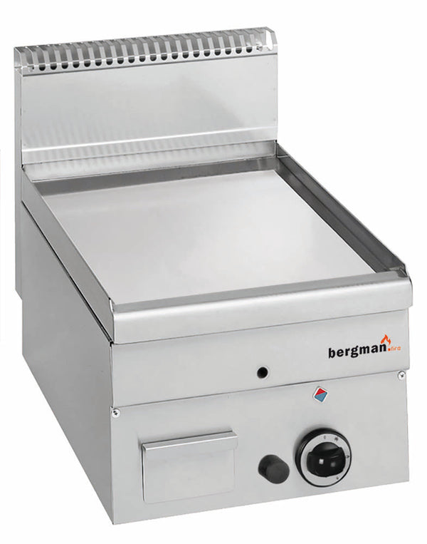Bergman Profilline Plus 600 Gas-Grillplatte Glatt Verchromt - 5,1 Kw