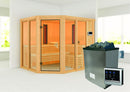 Karibu Infrarotsauna "Sauna Ava" 5 Personen 9 kW Ofen (finnisch) + Steuergerät