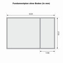 Karibu Gartenhaus “Schönbuch 2” Flachdach zum Wohnen mit zwei Räumen modern aus Holz in Natur