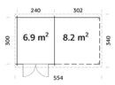 Palmako Ella 6,9+8,2 m2