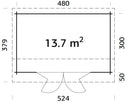 Palmako Ines 13,7 m2 Bifold
