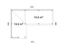 Palmako Lenna 33,2 m2 Set 421 Slide