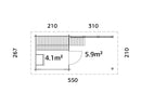 Palmako Sanna 4,1+5,9 m2