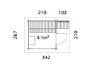 Palmako Sanna 4,1 m2