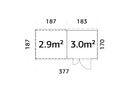 Palmako Leif 3,0+2,9 m2