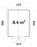 Palmako Gerätehaus Martin 8,4 m² aus Holz