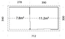 Palmako Amanda 11,2+7,8 m2 Slide