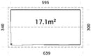 Palmako Amanda 17,1 m2 Slide Plus