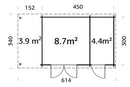 Palmako Ella 13,1+3,9 m2