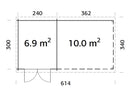 Palmako Ella 6,9+10,0 m2