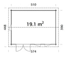 Palmako Iris 19,1 m2