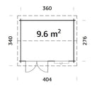 Palmako Iris 9,6 m2
