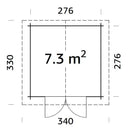 Palmako Lotta 7,3 m2