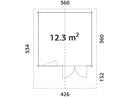 Palmako Sally 12,3 m2