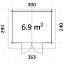 Palmako Vivian 6,9 m2
