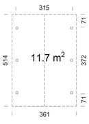 Palmako Robert 11,7 m2