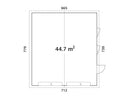 Palmako Andre 44,7 m2 mit Sektionaltor