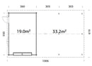 Palmako Roger 19,0+33,2 m2 mit Sektionaltor