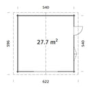 Palmako Roger 27,7 m2 ohne Tor