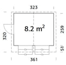 Palmako Marktstand Stella 8,2 m² aus Holz