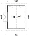 Palmako Isabella 10,9 m2