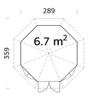 Palmako Veronica 2 6,7 m2