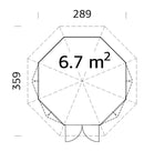 Palmako Veronica 4 6,7 m2