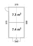 Palmako Dan 14,7 m2