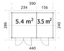Palmako Jari 8,9 m2