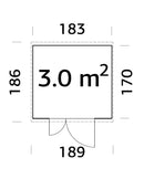 Palmako Leif 3,0 m2