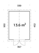 Palmako Martin 13,6 m2