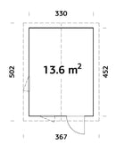 Palmako Ly 13,6 m2