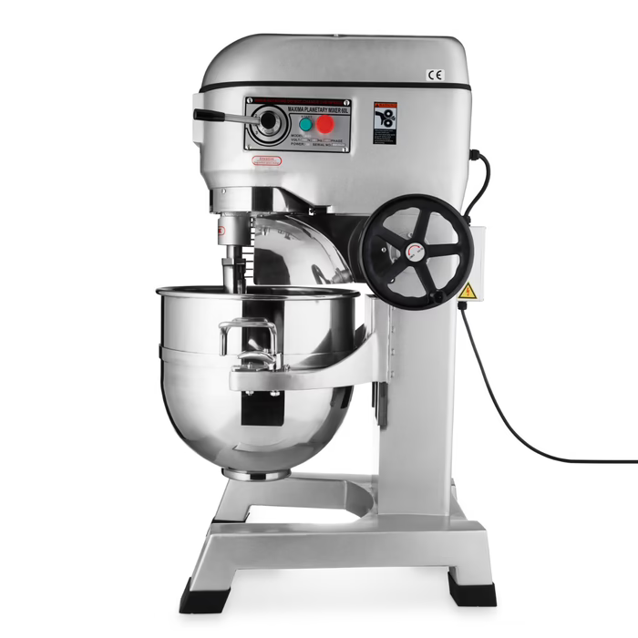 MAXIMA Gastro Planetenmischer - 60 l - Bis 30 kg Teig - 3 Geschwindigkeit