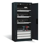 C+P Akkuladeschrank Serie 89, H1950xB930xT500mm