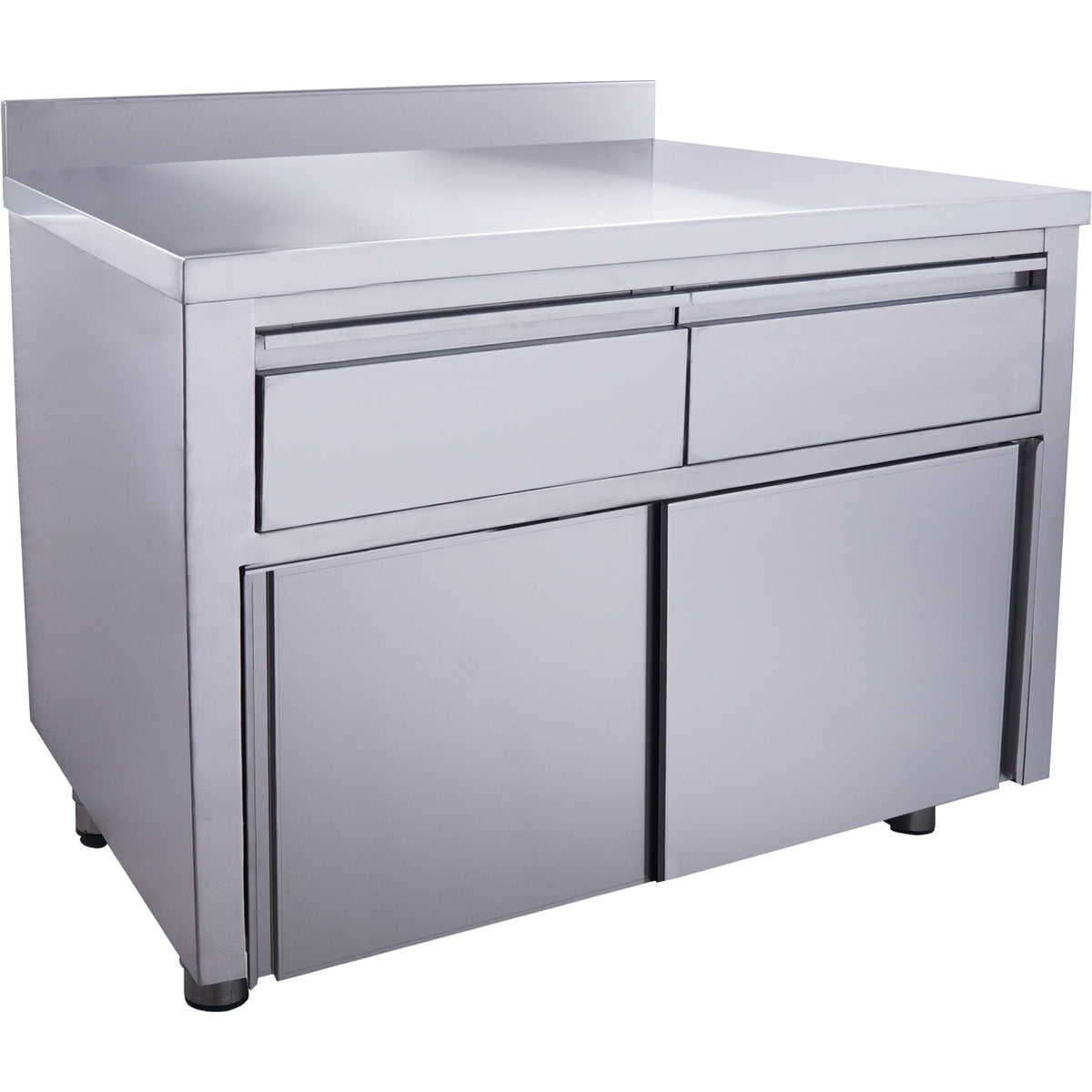 SARO Schiebetürenschrank, 2 Schubl.,Aufkant.,1200x700mm