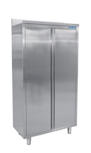 SARO stainless steel tall cabinet, 2 hinged doors, width 1000mm