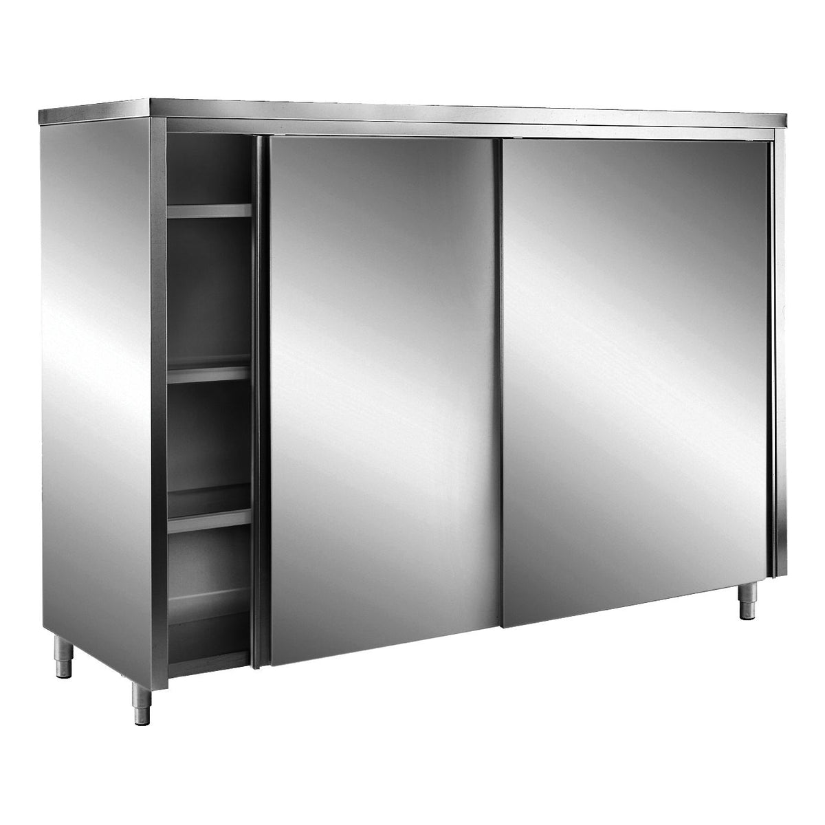 SARO AISI430 Lagerschrank, Schiebet.,Flachdach 2000x700