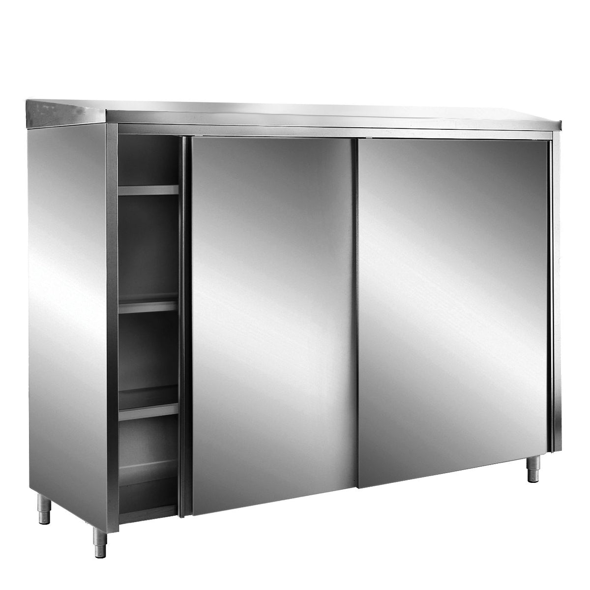 SARO AISI430 Armadio, porte scorrevoli, tetto inclinato 1800x600