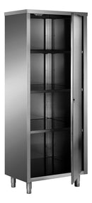 SARO stainless steel storage cabinet, hinged door, AISI 430, 500x600
