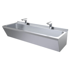 COMBISTEEL STAINLESS STEEL DOUBLE WASHBASIN 1200X425X165MM  – Vorschau 2