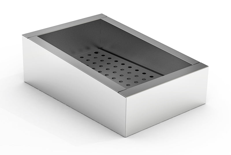 COMBISTEEL GROUND ICE CONTAINER SLOPED 1/1 GN AISI 304 WATER TAP ON THE OPERATING SIDE 
