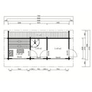 Fjordholz Sauna Cabin Model Urhu 70 B
