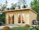 Fjordholz Gartenhaus Modell Berlin 70 D Modern mit Pultdach