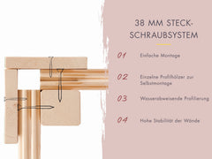 Karibu Saunahaus Angkor 3, 38 mm naturbelassen -inkl. 9 kW Bioofen ext. Steuerung- – Vorschau 11