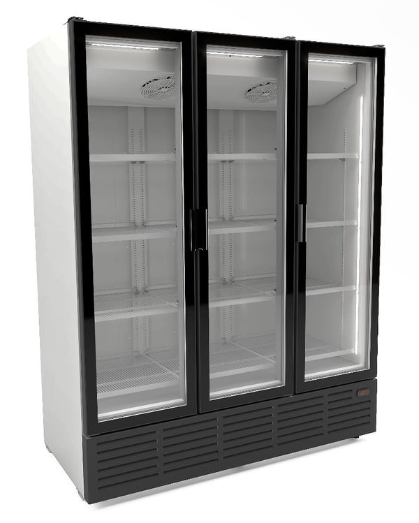 COMBISTEEL REFRIGERATOR 3 GLASS DOORS - WHITE 9002