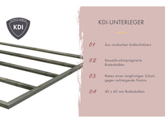 Karibu Saunahaus Skrollan 3 38 mm- 11 kW Bioofen ext. Strg- Milchglastür – Vorschau 9