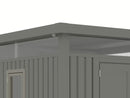 StarLine Metall Gerätehaus Modell Style 7,56 m² Spar-Set-1 Alu Grau