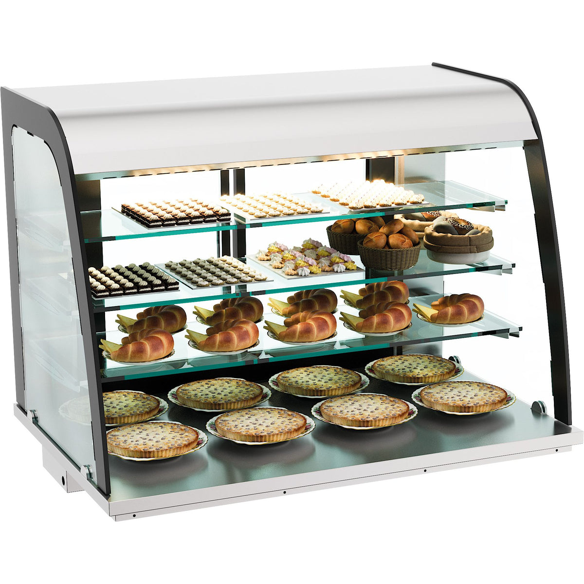 COMBISTEEL EINBAU NEUTRAL VITRINE 140L OFFEN