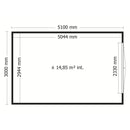 Fjordholz Timber Garage Model QB-Line 15.30 m²