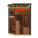 Tronitechnik Dewello Infrarotkabine KENORA 140cm x 140cm mit Salzsteinoptik